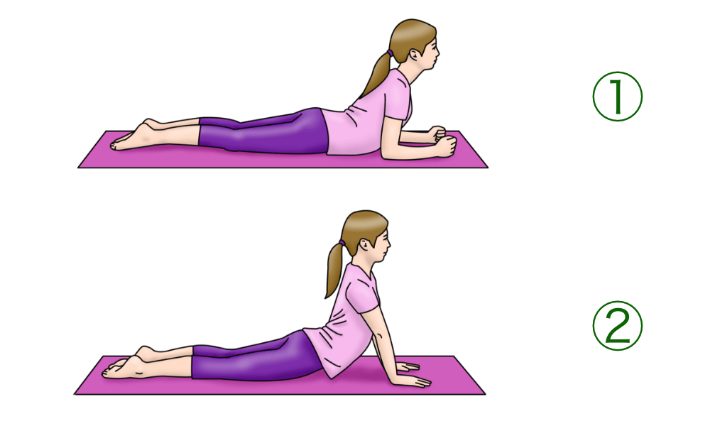 腰痛予防のマッケンジー体操